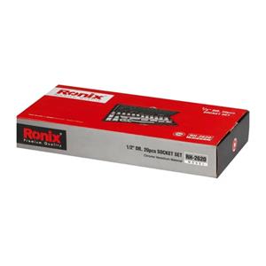 مجموعه بکس 20 عددی 1/2 اینچ رونیکس RH-2620