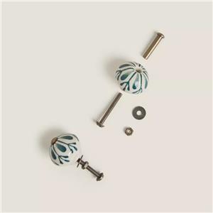 دستگیره کمد گرد گلدار  6356Green برند زاراهوم 