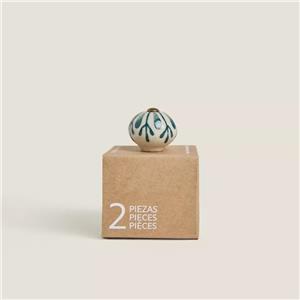 دستگیره کمد گرد گلدار  6356Green برند زاراهوم 