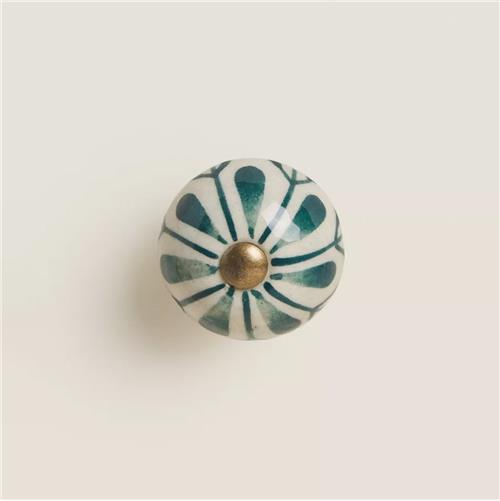 دستگیره کمد گرد گلدار  6356Green برند زاراهوم 