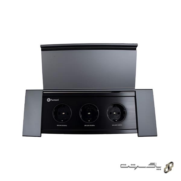 پریز برق توکار با درب فلپ فانتونی N403   