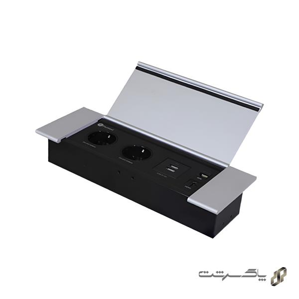 پریز برق توکار با درب فلپ فانتونی N411   