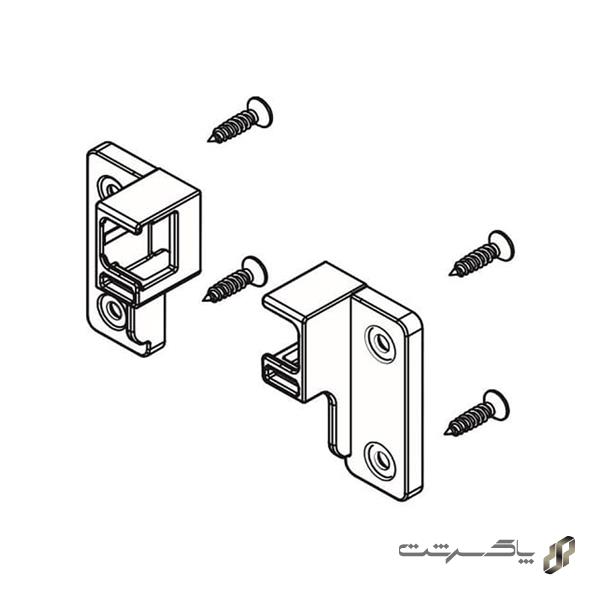براکت عقب جهت اتصال میله گالری به بدنه دبل باکس اسلیم فانتونی B160