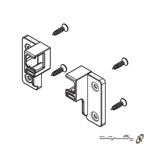 براکت عقب جهت اتصال میله گالری به بدنه اسلیم و اسلیم شیشه فانتونی B461