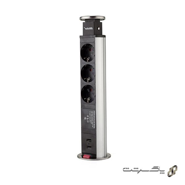 پریز برقی توکار آسانسوری ملونی 10006