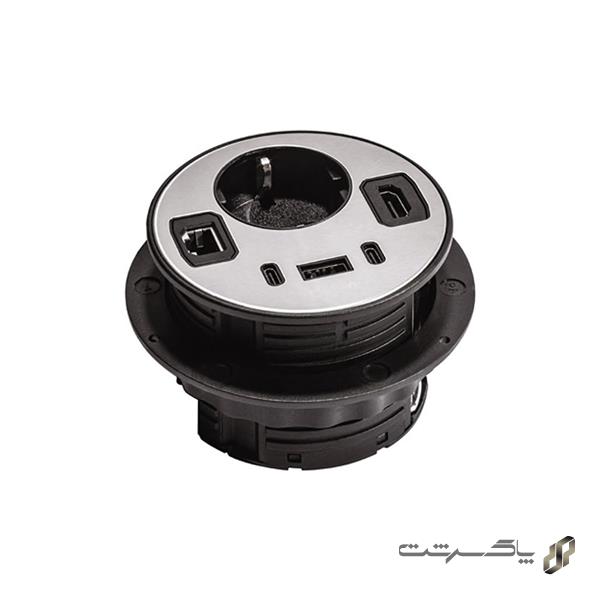 پریز برقی توکار گرد ملونی 10096