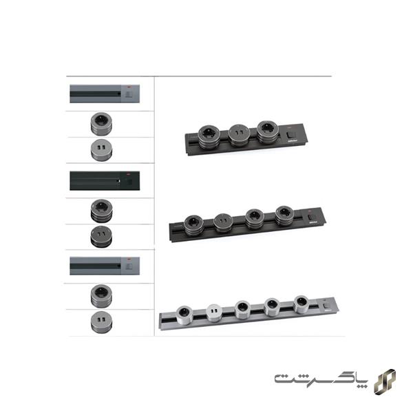 پریز برقی توکار ریلی ملونی 10070