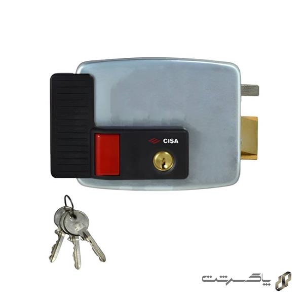 قفل حیاطی برقی بیرون بازشو سیزا 