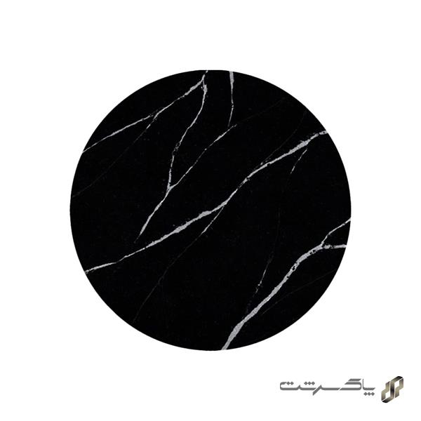 صفحه میز مرمریت  چرمی دایره نظری