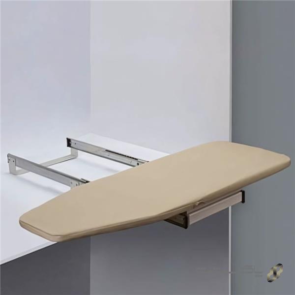 میز اتو تاشو گردان ریلی آرام بند داخل کمد ملونی 8007