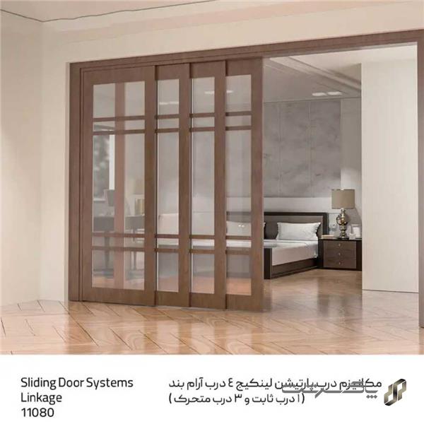 مکانیزم درب پارتیشن لینکیج  4درب آرام بند ملونی  Linkage-4