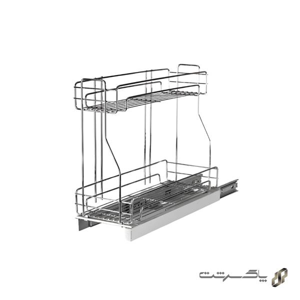 سبد مواد شوینده ریل کف مکس استیل