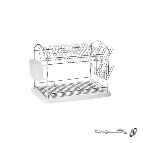 جاظرفی رو سینک 2 طبقه مکس استیل نگین