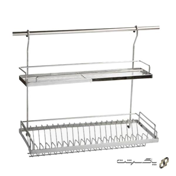 جابشقابی 2 طبقه تسمه‌ای آویز مکس استیل