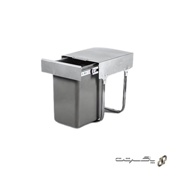 سطل زباله ریلی تک مخزن متوسط مکس استیل F118