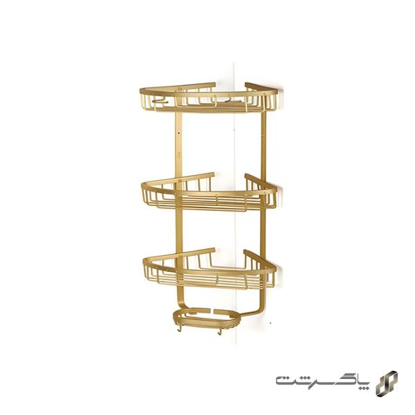 سبد کنج حمام 3 طبقه مکس استیل