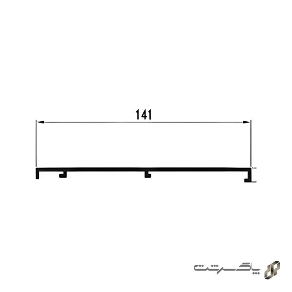 پروفیل کپ انتهایی عمودی شلف ترکیبی دکوراتیو فانتونی I260