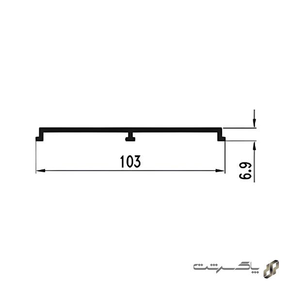 پروفیل کپ شلف ترکیبی دکوراتیو فانتونی I262