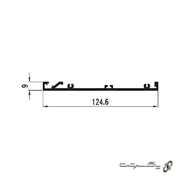 پروفیل طبقه افقی شـلف ترکیبی دکوراتیو فانتونی I263