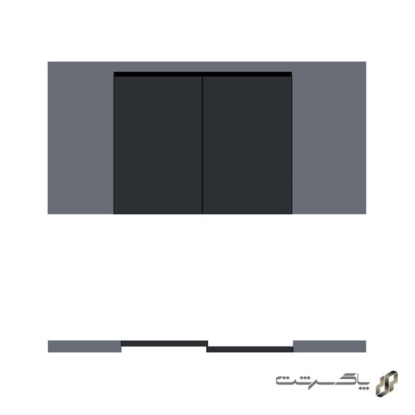 مکانیزم روف هنگ دو درب متحرک چوبی لینکیج متقارن دستی سینکرونایز فانتونی K202