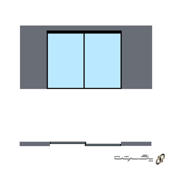 مکانیزم روف هنگ دو درب متحرک پروفیل آلومینیومی لینکیج متقارن برقی سینکرونایز فانتونی K502