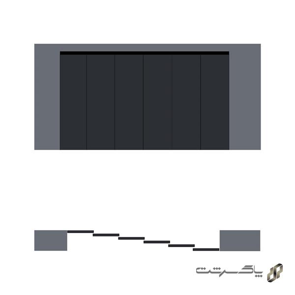 مکانیزم روف هنگ شش درب متحرک چوبی ساختمانی لینکیج متقارن برقی سینکرونایز فانتونی K406