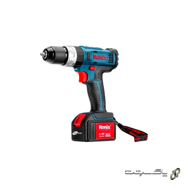 دریل پیچ گوشتی چکشی شارژی رونیکس 8618