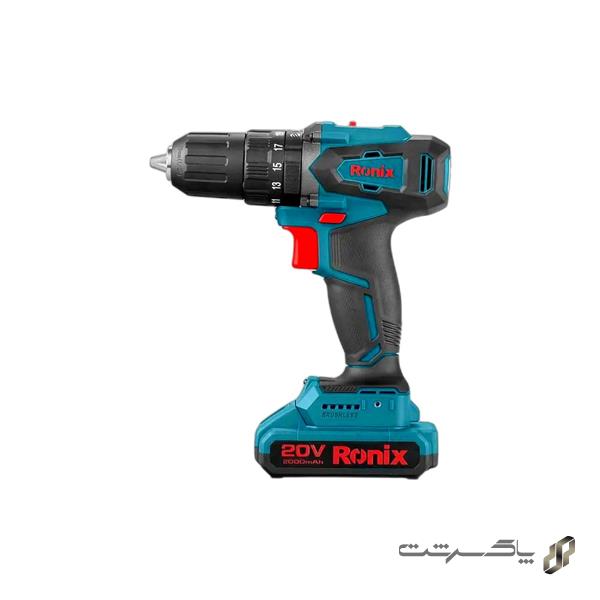 کیت دریل پیچ‌گوشتی چکشی شارژی رونیکس 8900k