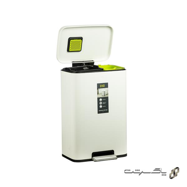 سطل دو مخزنه مادیسون E9361P-WH25L+20L برند اکو