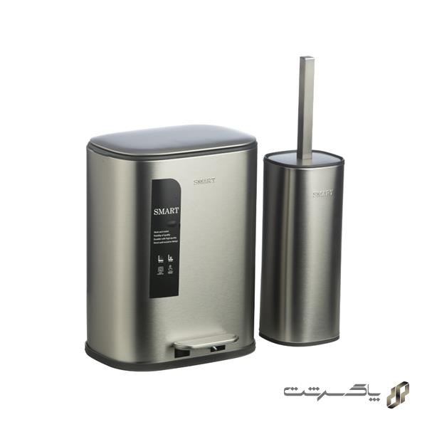 سطل و برس توالت جاستین S6917GML-5L برند اسمارت