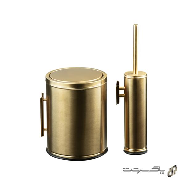 سطل و برس توالت رومانا S905W/Brushgolden برند اسمارت