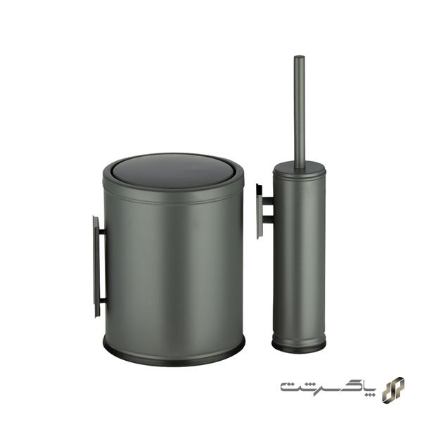 سطل و برس توالت رومانا S905W/Mattgrey برند اسمارت