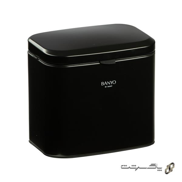 سطل کابینتی نیلا S6605-Mattblack-4L برند اسمارت