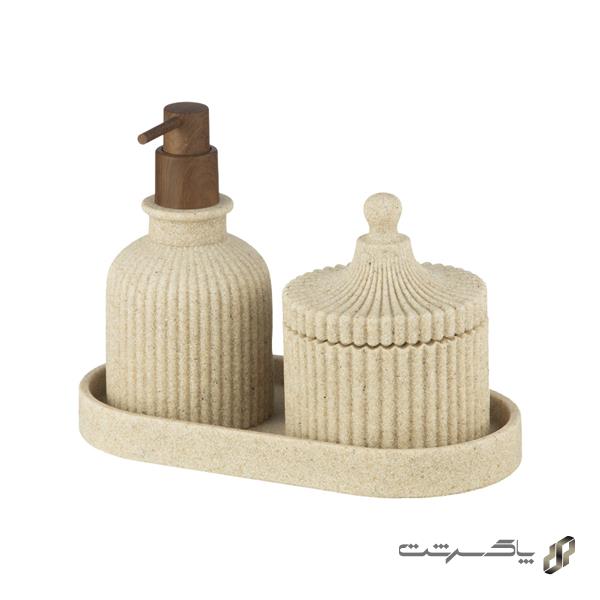 ست اکسسوری 3 تکه رزین SAD-280A/Cream برند اسمارت