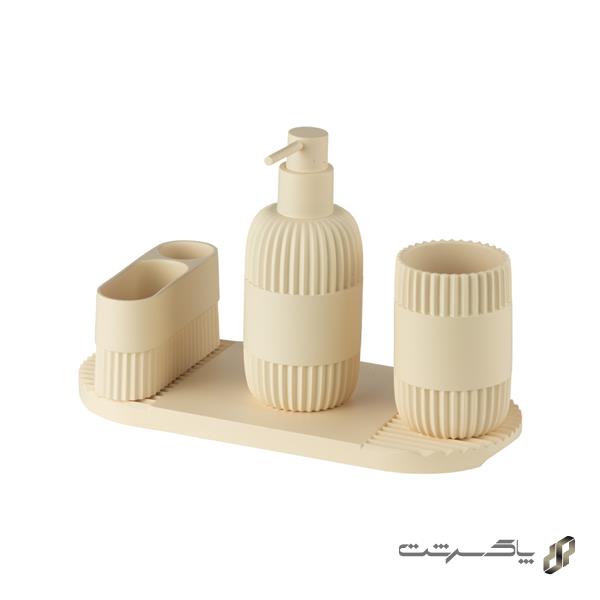 ست اکسسوری 4 تکه رزین SAD-254A/Cream برند اسمارت