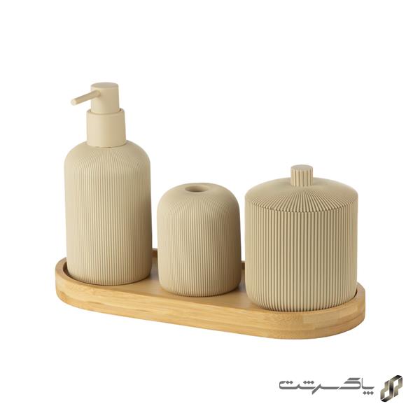 ست اکسسوری 4 تکه رزین SAD-300A/Cream برند اسمارت