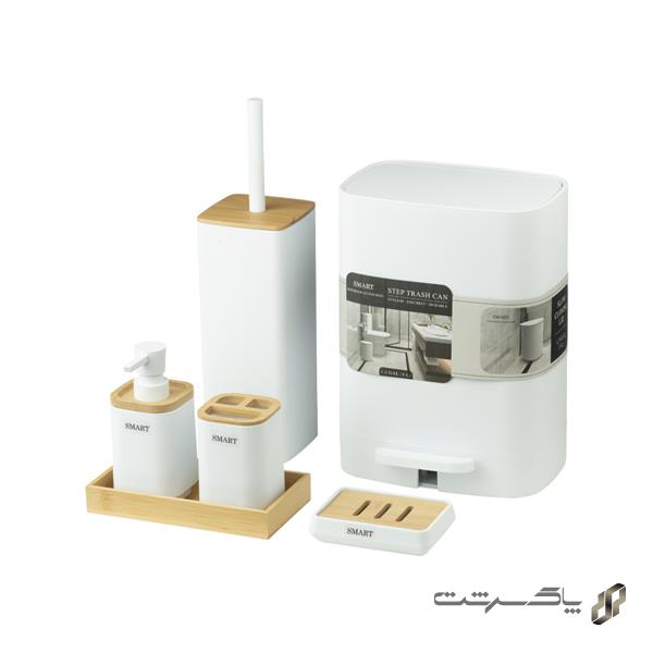 ست اکسسوری سرویس بهداشتی 6 تکه SLuna/WH برند اسمارت