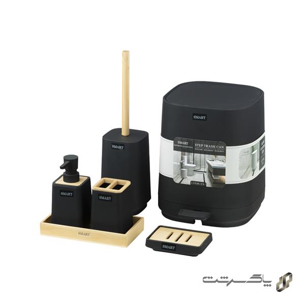 ست اکسسوری سرویس بهداشتی 6 تکه SVeniz/BL برند اسمارت