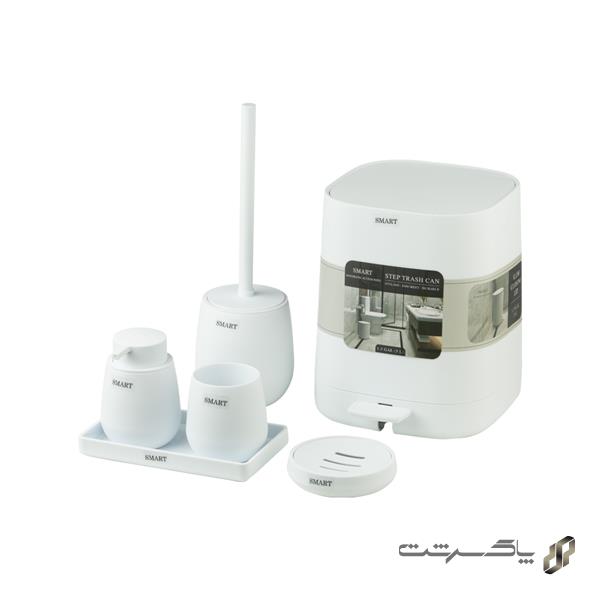 ست اکسسوری سرویس بهداشتی 6 تکه SAlvin/WH برند اسمارت