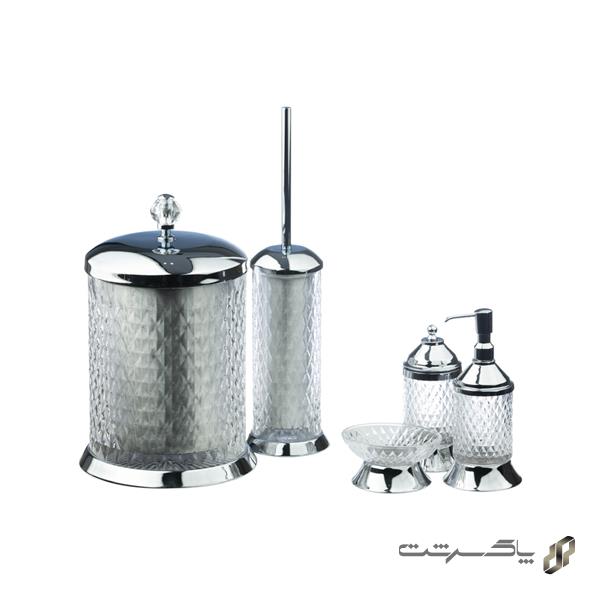 ست اکسسوری سرویس بهداشتی 5 تکه آچیلا B5060/CR برند دفنه بانیو