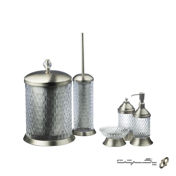 ست اکسسوری سرویس بهداشتی 5 تکه آچیلا B5060ST/BN برند دفنه بانیو
