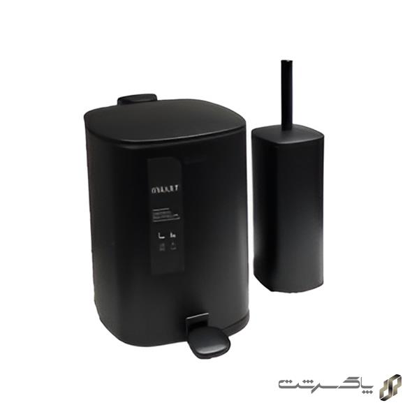 سطل و برس توالت ولانو S1046/Black برند اسمارت