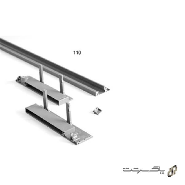 لوازم اینر ریل اسلیم با براکت شیشه جلو بلند فانتونی B494   