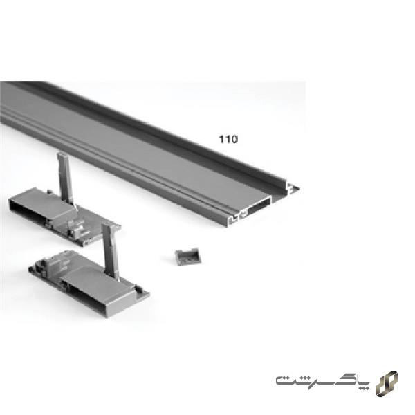 لوازم اینر ریل اسلیم شیشه با فرانت آلومینیوم کوتاه فانتونی B591   