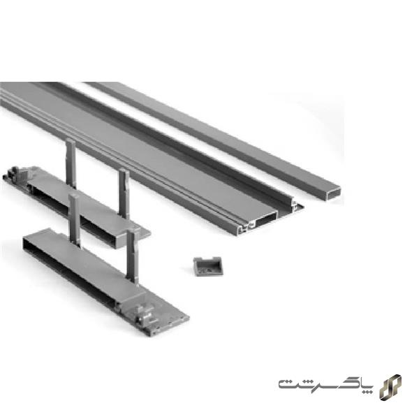 لوازم اینر ریل اسلیم شیشه با فرانت آلومینیوم بلند فانتونی B592