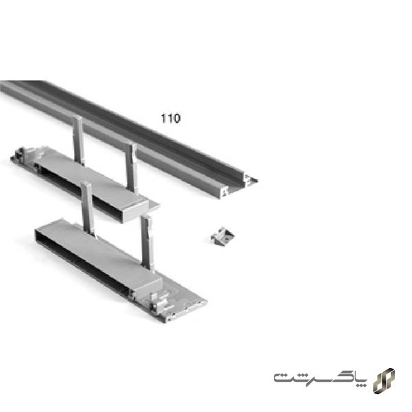لوازم اینر ریل اسلیم شیشه با فرانت شیشه بلند فانتونی B594