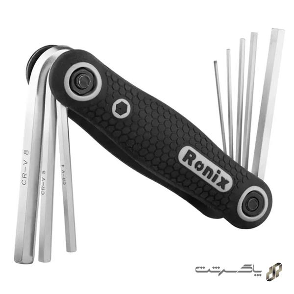 مجموعه 8 عددی آچار آلن شش گوش چاقویی رونیکس RH-2020