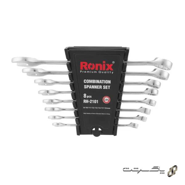 مجموعه 8 عددی آچار یک سر تخت یک سر رینگ رونیکس RH-2101 
