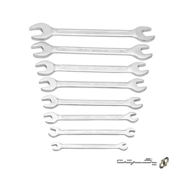 مجموعه 8 عددی آچار دو سر تخت با کیف پارچه ای رونیکس RH-2201