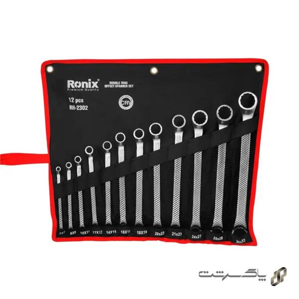 مجموعه 12 عددی آچار دو سر رینگ رونیکس RH-2302